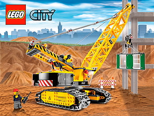 Lego City digital wallpaper